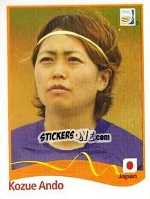 Sticker Kozue Ando - FIFA Women's World Cup Germany 2011 - Panini