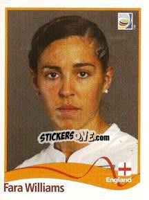 Sticker Fara Williams - FIFA Women's World Cup Germany 2011 - Panini