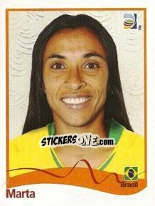 Sticker Marta - FIFA Women's World Cup Germany 2011 - Panini