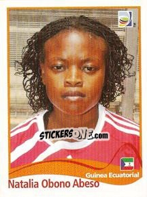 Sticker Natalia Obono Abeso - FIFA Women's World Cup Germany 2011 - Panini