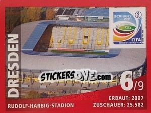 Sticker Dresden - FIFA Women's World Cup Germany 2011 n. S6 - Panini