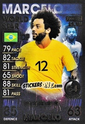 Sticker Marcelo - Match Attax 101. Season 2018-2019 n. 139 - Topps