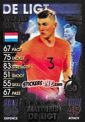Sticker Matthijs de Ligt - Match Attax 101. Season 2018-2019 n. 143 - Topps