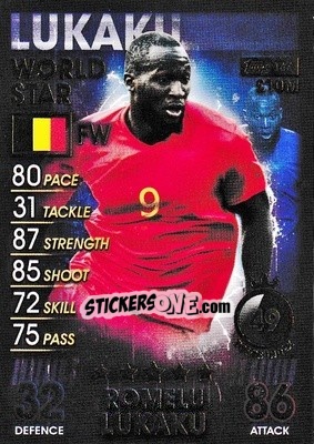 Sticker Romelu Lukaku - Match Attax 101. Season 2018-2019 n. 144 - Topps