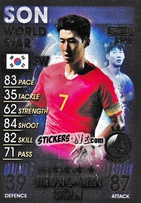 Sticker Heung-Min Son - Match Attax 101. Season 2018-2019 n. 147 - Topps