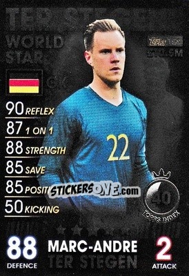 Cromo Marc-Andre ter Stegen - Match Attax 101. Season 2018-2019 n. 153 - Topps