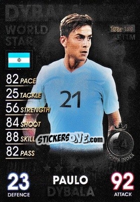 Sticker Paulo Dybala - Match Attax 101. Season 2018-2019 n. 169 - Topps