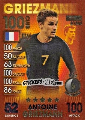 Sticker Antoine Griezmann - Match Attax 101. Season 2018-2019 n. 187 - Topps