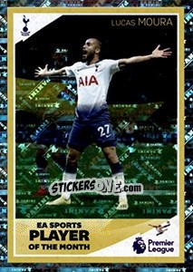 Sticker Lucas Moura - Player of the Month - Tabloid Premier League - Panini
