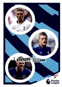 Sticker Kieran Trippier / Jamie Vardy / Gylfi Sigurdsson - Tabloid Premier League n. 14 - Panini