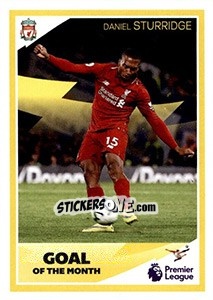 Sticker Daniel Sturridge / Goal fo the Month - Tabloid Premier League - Panini