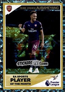 Sticker Pierre-Emerick Aubameyang - Player of the Month - Tabloid Premier League - Panini