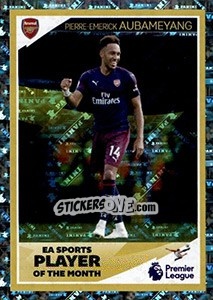 Sticker Pierre-Emerick Aubameyang - Player of the Month - Tabloid Premier League n. 30 - Panini