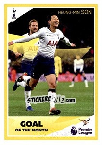Sticker Heung-Min Son - Goal of the Month - Tabloid Premier League n. 49 - Panini