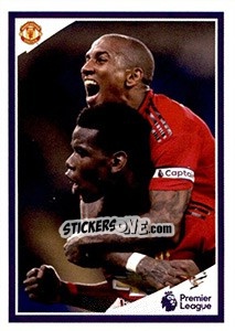 Sticker Paul Pogba / Ashley Young - Tabloid Premier League n. 55 - Panini