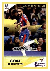 Figurina Andros Townsend - Goal of the Month - Tabloid Premier League - Panini