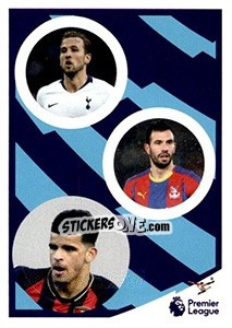 Sticker Harry Kane / Luka Milivojevic / Dominic Solanke - Tabloid Premier League n. 62 - Panini