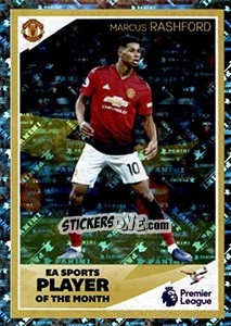 Cromo Marcus Rashford - Player of the Month - Tabloid Premier League - Panini