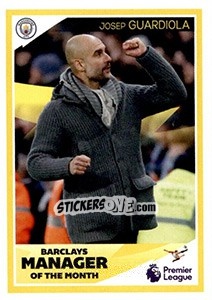 Figurina Pep Guardiola - Manager Of The Month - Tabloid Premier League - Panini