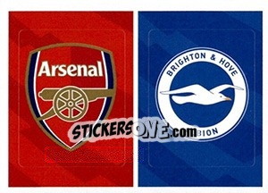 Sticker Arsenal / Brighton & Hove Albion - Tabloid Premier League n. 113 - Panini