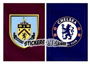 Sticker Burnley / Chelsea - Tabloid Premier League - Panini
