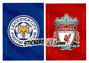 Cromo Leicester City / Liverpool - Tabloid Premier League - Panini