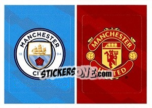 Figurina Manchester City / Manchester United - Tabloid Premier League - Panini