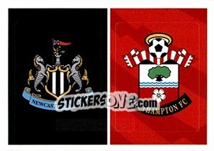 Cromo Newcastle United / Southampton - Tabloid Premier League - Panini