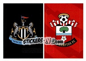 Sticker Newcastle United / Southampton - Tabloid Premier League n. 118 - Panini