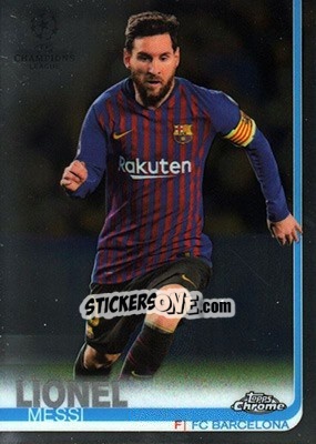 Sticker Lionel Messi - UEFA Champions League Chrome 2018-2019 n. 1 - Topps