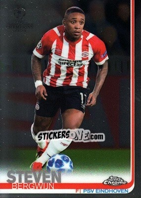 Sticker Steven Bergwijn - UEFA Champions League Chrome 2018-2019 n. 6 - Topps