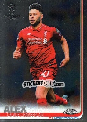 Sticker Alex Oxlade-Chamberlain - UEFA Champions League Chrome 2018-2019 n. 20 - Topps