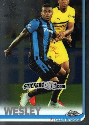 Sticker Wesley - UEFA Champions League Chrome 2018-2019 n. 21 - Topps