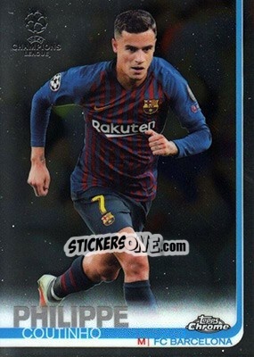Sticker Philippe Coutinho - UEFA Champions League Chrome 2018-2019 n. 22 - Topps