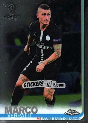 Sticker Marco Verratti - UEFA Champions League Chrome 2018-2019 n. 33 - Topps
