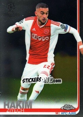 Sticker Hakim Ziyech - UEFA Champions League Chrome 2018-2019 n. 36 - Topps