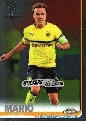 Sticker Mario Götze - UEFA Champions League Chrome 2018-2019 - Topps