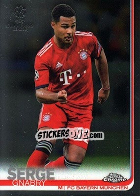 Sticker Serge Gnabry - UEFA Champions League Chrome 2018-2019 n. 53 - Topps