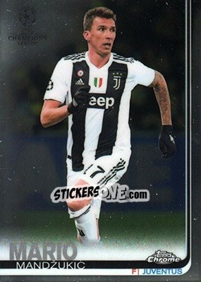Sticker Mario Mandžukic - UEFA Champions League Chrome 2018-2019 n. 64 - Topps