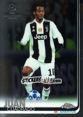 Sticker Juan Cuadrado - UEFA Champions League Chrome 2018-2019 n. 67 - Topps
