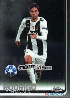 Sticker Rodrigo Bentancur - UEFA Champions League Chrome 2018-2019 n. 78 - Topps
