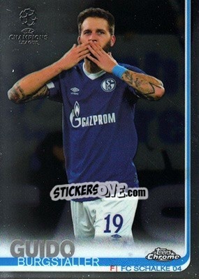 Sticker Guido Burgstaller - UEFA Champions League Chrome 2018-2019 n. 88 - Topps