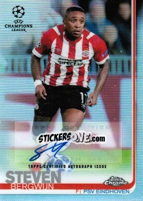 Sticker Steven Bergwijn - UEFA Champions League Chrome 2018-2019 n. A6 - Topps