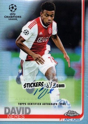 Sticker David Neres - UEFA Champions League Chrome 2018-2019 n. A9 - Topps