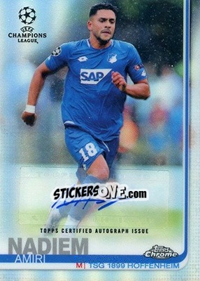 Sticker Nadiem Amiri - UEFA Champions League Chrome 2018-2019 n. A37 - Topps
