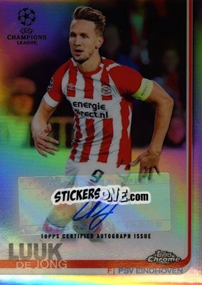 Sticker Luuk de Jong - UEFA Champions League Chrome 2018-2019 n. A38 - Topps