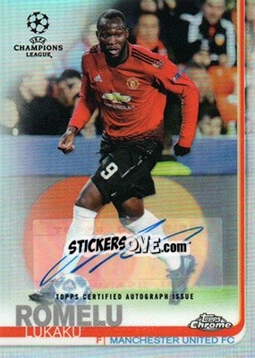 Sticker Romelu Lukaku - UEFA Champions League Chrome 2018-2019 n. A55 - Topps