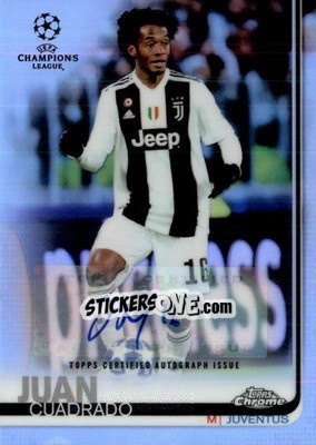 Sticker Juan Cuadrado - UEFA Champions League Chrome 2018-2019 n. A67 - Topps