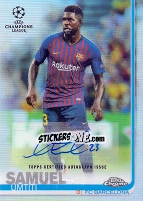 Sticker Samuel Umtiti - UEFA Champions League Chrome 2018-2019 n. A69 - Topps