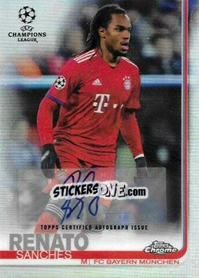 Sticker Renato Sanches - UEFA Champions League Chrome 2018-2019 n. A77 - Topps